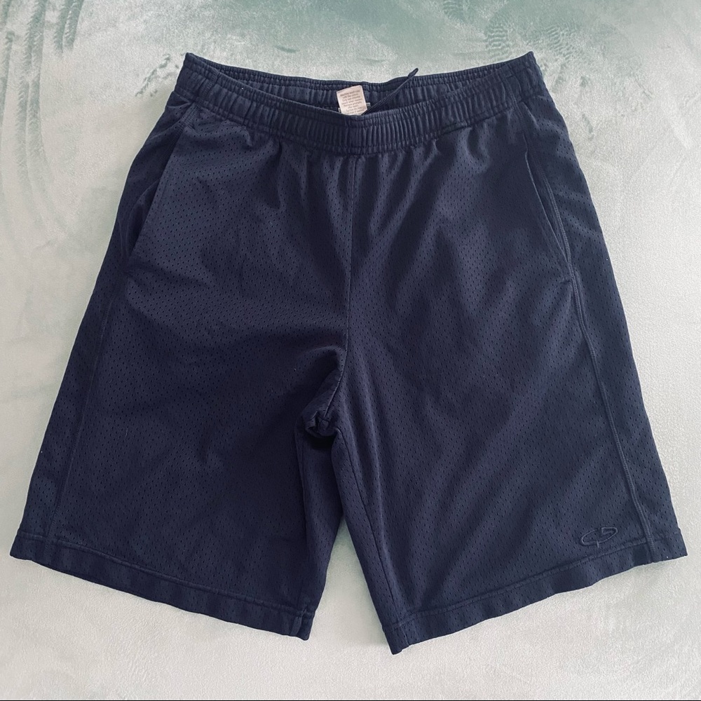 Champion navy blue mesh basketball shorts